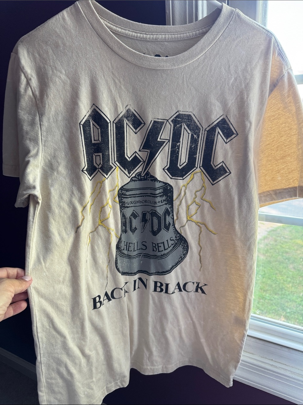 AC/DC Cream Tee